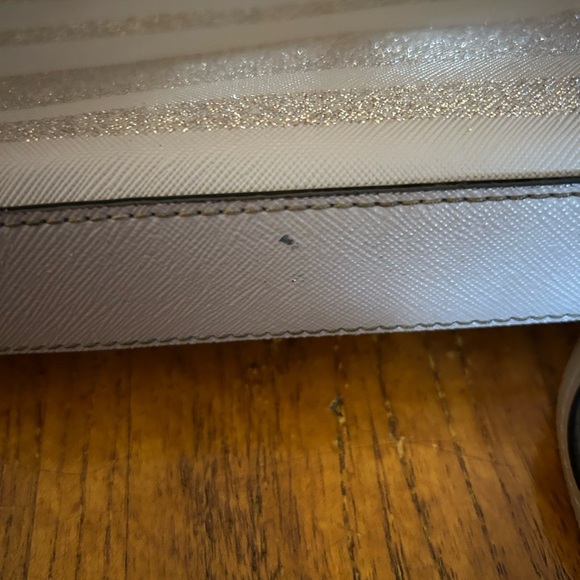 Kate Spade Haven Lane Ramey Crossbody Bag Purple Glitter Stripes - Picture 11 of 14